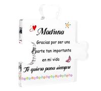 Quieres Ser mi Madrina - Gracias Madrina Bautizo Regalo Madrina Navidad Regalos para Madrinas Placa Acrílica Deas Regalo Madrina Bautizo Cumpleaños para Madrina