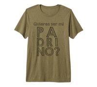 ¿Quieres ser mi Padrino? Camisa para Padrinos de Bautizo Camiseta Premium