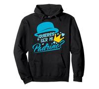 Quieres Ser Mi Padrino Sudadera con Capucha