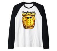 ¿Quieres Ver mi Six Pack Bricks Lover Master Builder Divertido? Camiseta Manga Raglan
