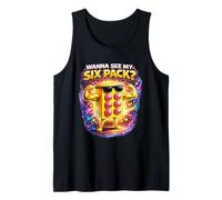 ¿Quieres Ver mi Six Pack Bricks Lover Master Builder Divertido? Camiseta sin Mangas