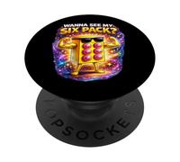 ¿Quieres Ver mi Six Pack Bricks Lover Master Builder Divertido? PopSockets PopGrip Adhesivo