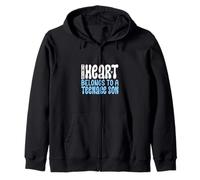 Quiero a mi hijo adolescente Sudadera con Capucha