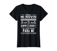 Quiero a mi Novio Camiseta, Mujer, Negro, XS