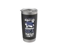 Quiero a mi tortuga laúd Vaso térmico de acero inoxidable de doble pared