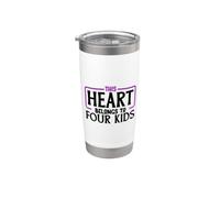 Quiero a mis cuatro hijos Vaso térmico de acero inoxidable de doble pared