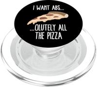 Quiero Absolutamente Todos los Amantes de la Pizza Fitness Broma Ejercicio PopSockets PopGrip para MagSafe