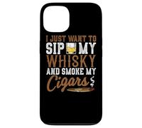 Quiero Beber mi Whisky y Fumar mis cigarros Whisky Cigar Lover Carcasa para iPhone 13