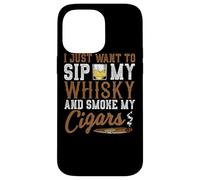 Quiero Beber mi Whisky y Fumar mis cigarros Whisky Cigar Lover Carcasa para iPhone 14 Pro MAX