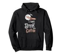 Quiero beber tu café Bat Vampire Funny Coffee Amante del Café Sudadera con Capucha
