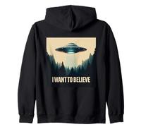 Quiero Creer en el clásico UFO UAP Craft Dream Encounter Sudadera con Capucha