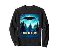 Quiero Creer Motivación UFO UAP Amantes Creyentes Sudadera