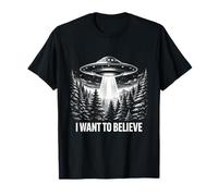 Quiero Creer: OVNI, alienígenas, Ciencia ficción, UAP, Forest Encounter Camiseta
