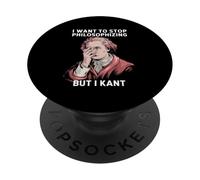 Quiero Dejar De Filosofar Pero Kant - Filósofo Divertido PopSockets PopGrip Intercambiable