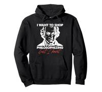 Quiero dejar de filosofar pero Kant Sudadera con Capucha
