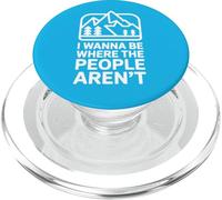 Quiero Estar Donde la Gente no está Humor al Aire Libre PopSockets PopGrip para MagSafe