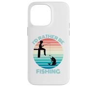 Quiero Estar pescando al Atardecer niño Pescador Pescador Carcasa para iPhone 14 Pro MAX