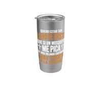 Quiero Estar Tan Lleno De Cristo Humor Cristiano Español Vaso térmico de acero inoxidable de doble pared