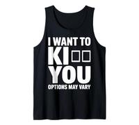 Quiero Koo You Las Opciones Divertidas de Juego de Palabras Pueden Variar Camiseta sin Mangas