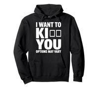 Quiero Koo You Las Opciones Divertidas de Juego de Palabras Pueden Variar Sudadera con Capucha
