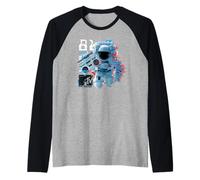 Quiero mi MTV Space Astronaut Ghetto Blaster Camiseta Manga Raglan