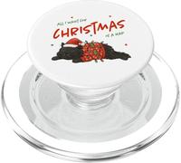 Quiero para Navidad es una Siesta - Lindo Gato durmiendo PopSockets PopGrip para MagSafe