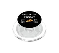 Quiero Pizza Sí o No Humor Italia Cocina Chef Calzone PopSockets PopGrip para MagSafe