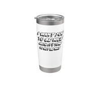 Quiero que seas amable hasta que sea hora de no ser amable Vaso térmico de acero inoxidable de doble pared