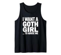 Quiero Que una Chica gótica Abuse de mí Camiseta sin Mangas