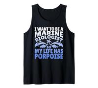 Quiero ser biólogo Marino para Que mi Vida Tenga marsopa Camiseta sin Mangas