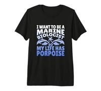 Quiero ser biólogo Marino para Que mi Vida Tenga un diseño de marsopa Camiseta Premium