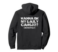 Quiero ser mi Cardio respetuosamente (en la Espalda) Sudadera con Capucha