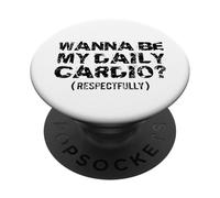 Quiero ser mi Cardio respetuosamente PopSockets PopGrip Adhesivo
