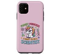 Quiero ser un científico Unicorn Girl Empoderamiento Carcasa para iPhone 11