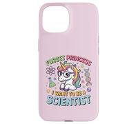 Quiero ser un científico Unicorn Girl Empoderamiento Carcasa para iPhone 15