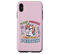 Quiero ser un científico Unicorn Girl Empoderamiento Carcasa para iPhone XS MAX