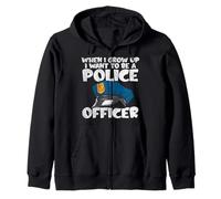 Quiero ser un Oficial de policía Blue Line Future Cop Sudadera con Capucha