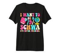 Quiero ser un Schwa, Nunca está Estresado Camiseta Premium