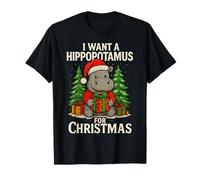 Quiero un hipopótamo para Navidad Navidad hipopótamo para niño Camiseta