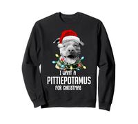 Quiero un pittiepotamus para Navidad, Amantes Divertidos de Pitbull Sudadera