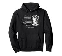 Quiero una Esposa Cita de Orgullo y prejuicio Jane Austen Sudadera con Capucha