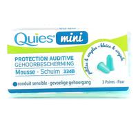 Quies Protección auditiva de espuma mini – 3 pares
