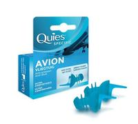 Quies Tapón para Oídos Específico para Avión, 2 Unidades, Silicona, 30 Décibeles, Reutilizable