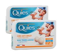 Quies - Tapones de Cera para los oídos (Pack, 2 x 12 Pares)