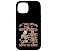 Quiet Before Disrespectful Leave Me Alone First - Carcasa para iPhone 15