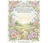 Quiet Blossoms: Relaxing Flower Designs with Positive Affirmations for Stress Relief and Mindfulness