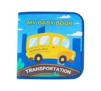 Quiet Book 1 años, Libro de Fieltro Montessori, Libro de Tela para bebés, Juguete Educativo para niños en Edad Preescolar, Juguete sensorial a Partir de 1-5 años Regalo para niñas y niños (A)