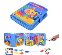 Quiet Book Con tema de océanos, libro silencioso a partir de 1 año, juguete educativo temprano para niños, libro de empleo de fieltro 3D, juguete sensorial educativo para viajes, juguete Montessori a