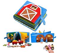 Quiet Book® Libro de empleo de fieltro 3D, juguete sensorial educativo, juguete educativo para niños en edad preescolar, libro de trabajo, tabla de actividades para niños pequeños de 1 a 6 años