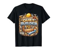 Quiet Builder Hands On Creation Mindset Gráfico Camiseta